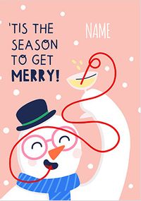 Tap to view Season to Get Merry Personalised Christmas Card