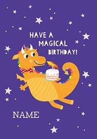 Magical Dragon Birthday Card