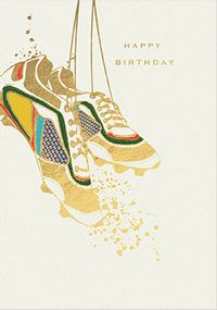 Tap to view Football Boots Birthday Card