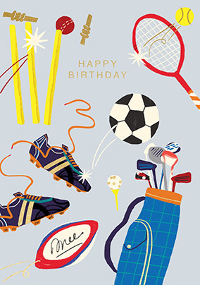 Sporting Birthday Card
