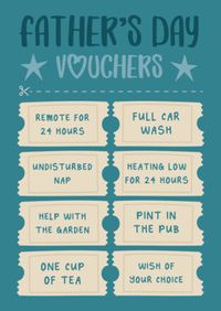 Tap to view Fathers Day Vouchers Funny Card