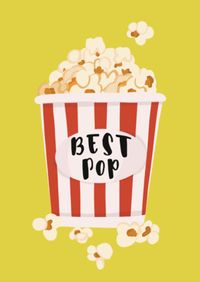 Best Pop Popcorn Father's Day Card