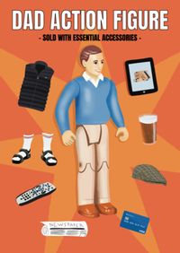 Action Figure Dad Father's Day Card
