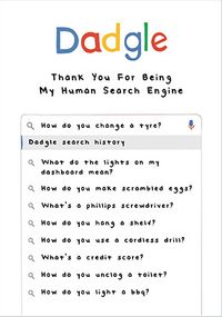 Tap to view Dad Human Search Engine Father's Day Card