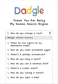 Tap to view Dad Human Search Engine Father's Day Card