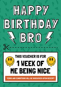 Tap to view Bro One Week Birthday Card