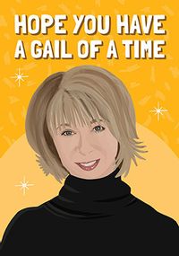 Gail Of A Time Birthday Card