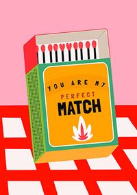 You are my Perfect Match Valentine's Day Card