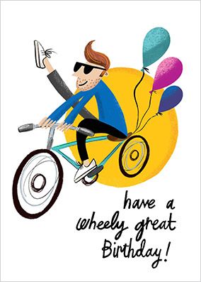 A Wheely Great Birthday Card | Funky Pigeon