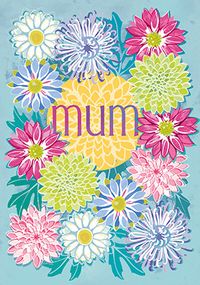 Pretty Flowers Mothers Day Card