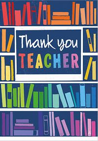 Tap to view Bookcase Thank You Teacher Card