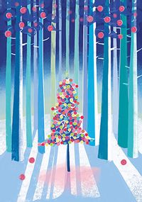 Scenic Tree Christmas Card