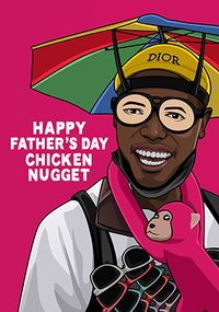 Chicken Nugget Father's Day Spoof Card