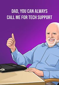 Tap to view Tech Support Father's Day Spoof Card