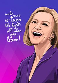 Turn the Lights Off Leaving Card