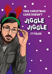 Jiggle Jiggle Folding Spoof Xmas Christmas Card