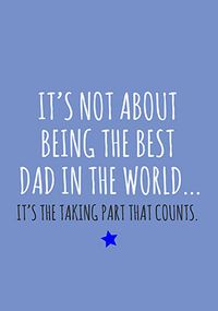 Tap to view Taking Part That Counts Father's Day Card