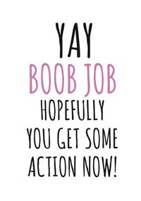 Tap to view Boob Job Get Well Card