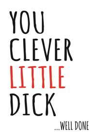 Tap to view Clever Dick Congratulations Card