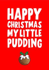 My Little Pudding Christmas Card