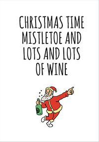 Tap to view Lots Of Wine Christmas Card