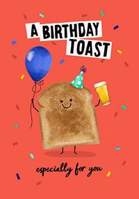 Birthday Toast Beer Card