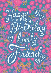 Tap to view Lovely Friend Photo Birthday Card