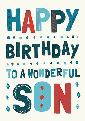 Son Birthday Cards - Personalised & Unique | Funky Pigeon