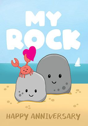 My Rock Happy Anniversary Card