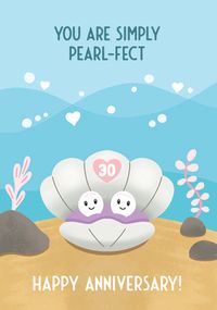 Pearl Anniversary Card