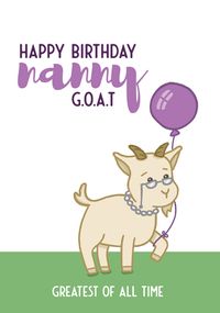 Nanny Goat Birthday Card