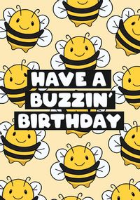 Buzzin Birthday Card