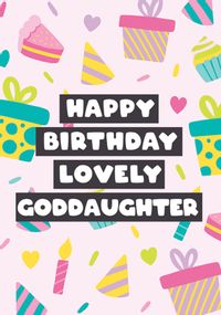 Lovely Goddaughter Birthday Presents Card