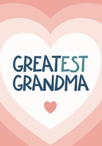Greatest Grandma Heart Birthday Card