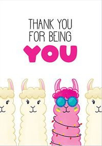 Thank You for Being You Cute Card