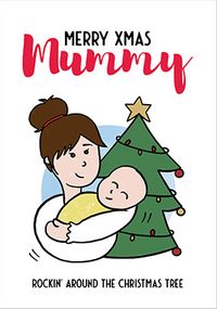 Tap to view Rockin' Tree Mummy Merry Christmas Card