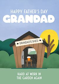 Tap to view Grandad's Shed Father's Day Card