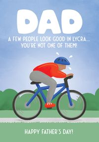 Tap to view Lycra Dad Father's Day Card