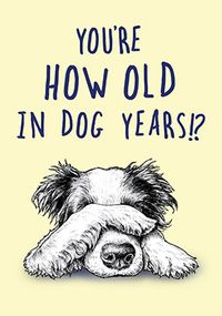 Tap to view How Old In Dog Years Birthday Card