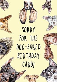 Dog Eared Birthday Card