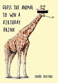 Guess the Animal Fun Birthday Card