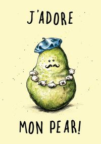 Tap to view J'adore Mon Pear Father's Day Card