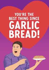 Garlic Bread Anniversary card