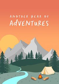 Another Year Of Adventures Anniversary Card