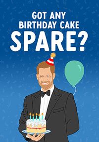 Tap to view Spare Cake Birthday Card