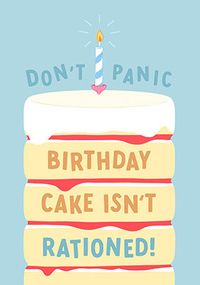 Tap to view Don't Panic Topical Birthday Card