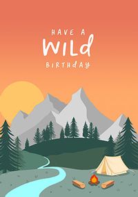 Tap to view Wild Camping Birthday Card