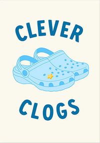 Tap to view Blue Clever Clogs Exam Card