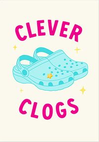 Tap to view Pink Clever Clogs Exam Card