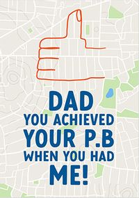 Tap to view Achieved Your Personal Best Father's Day Card